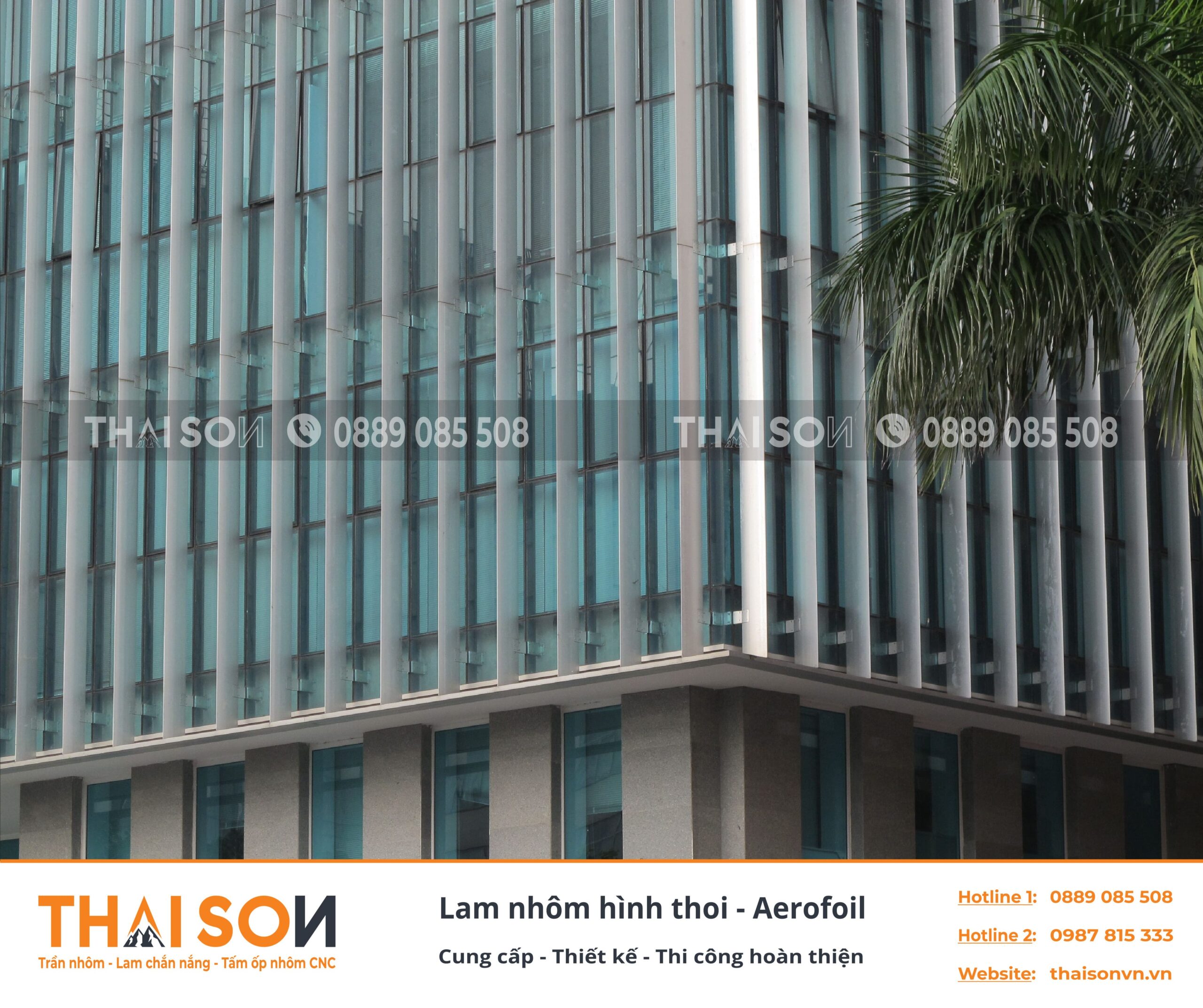 Lam nhôm chắn nắng hình thoi Aerofoil