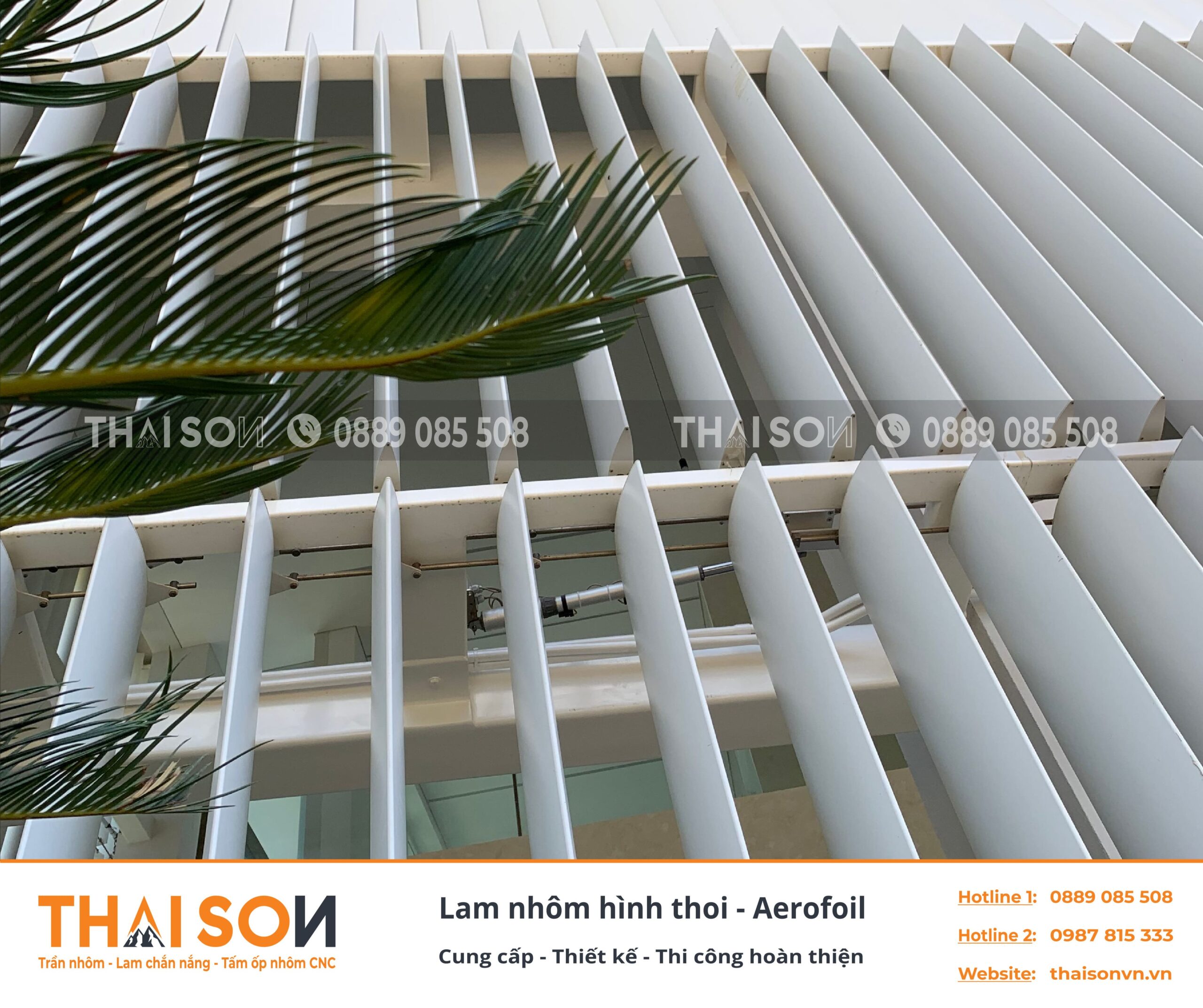 Lam nhôm chắn nắng hình thoi Aerofoil
