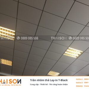 Trần nhôm thả Lay in T Black