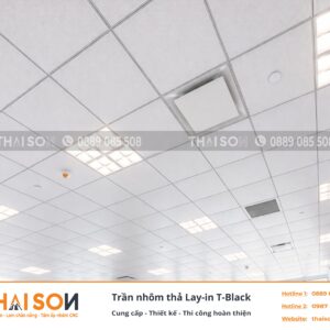 Trần nhôm thả Lay in T Black